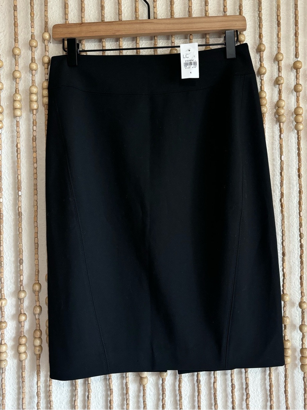 LOFT Ann Taylor NWT Black Stretchy Curvy Pencil Work Wear Business Midi Skirt 4